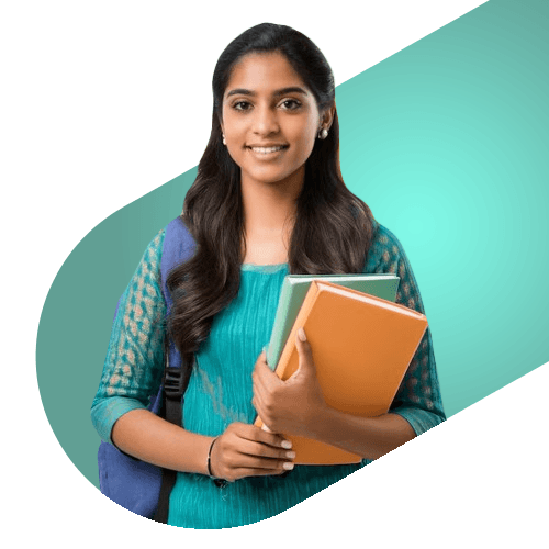 Student with book